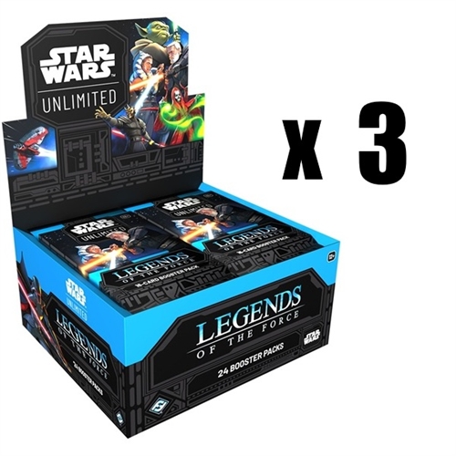 3x Legends of the Force - Booster Box Display (24 Booster Packs) - Star Wars unlimited